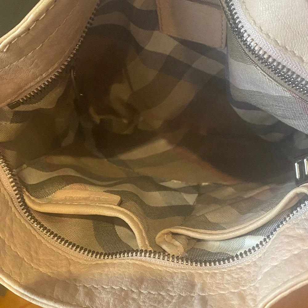 Vintage Burberry Pink Nova Check Lambskin Leather Messenger Crossbody Bag - Picture 9 of 17
